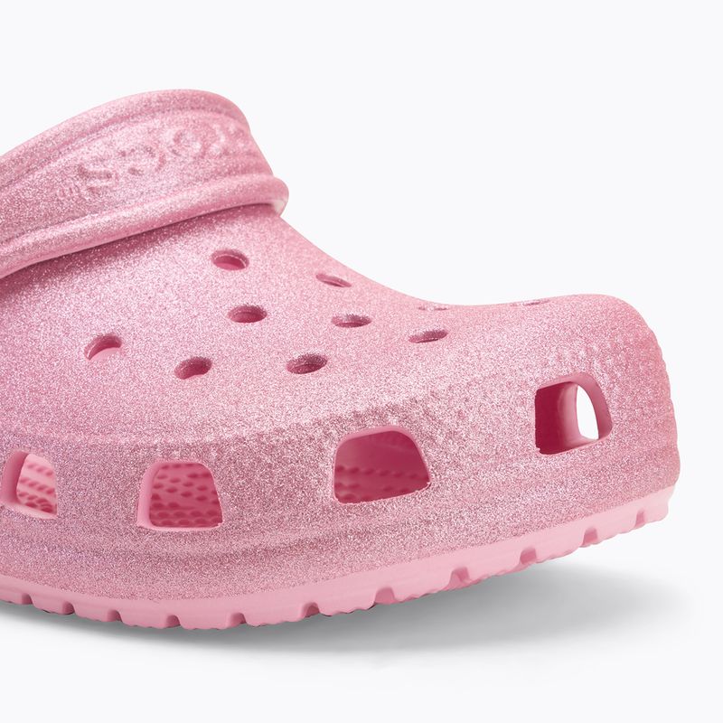 Шльопанці дитячі Crocs Classic Glitter Clog Kids pink tweed glitter 8