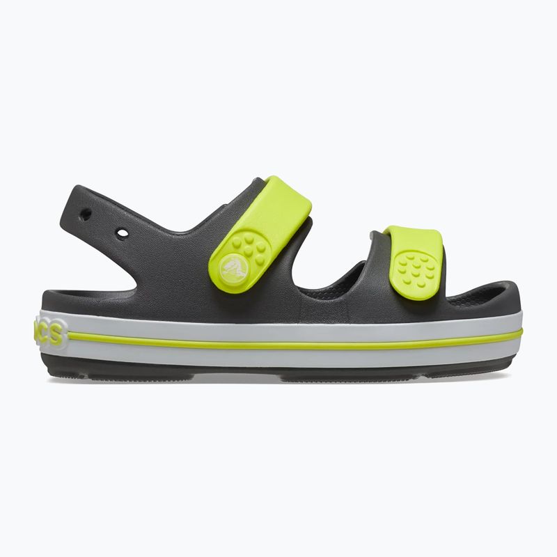 Дитячі сандалі Crocs Crocband Cruiser сланцевий сірий/кислота 2