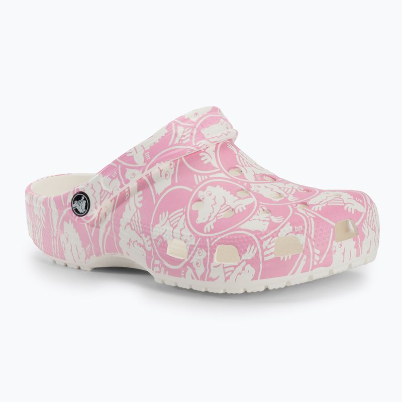 Шльопанці Crocs Classic Duke Print Clog pink tweed