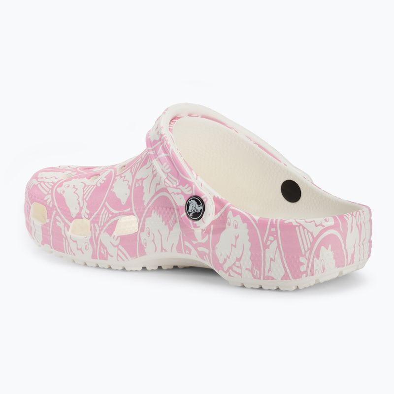 Шльопанці Crocs Classic Duke Print Clog pink tweed 4