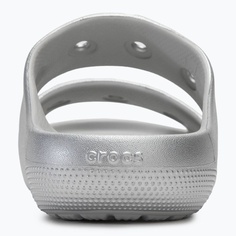 Шльопанці Crocs Classic Metallic Sandal V2 silver 6