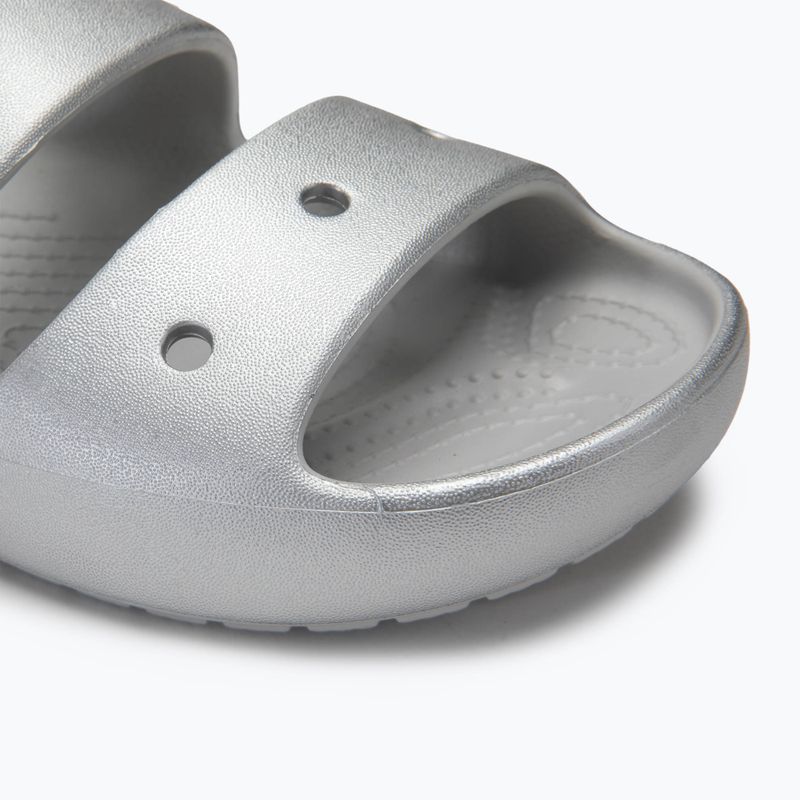 Шльопанці Crocs Classic Metallic Sandal V2 silver 7