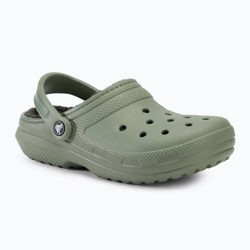 Шльопанці Crocs Classic Lined Clog moss/multi 2