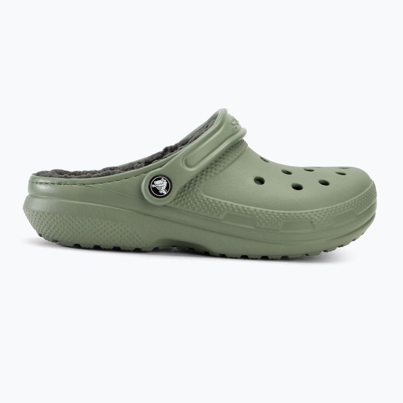 Шльопанці Crocs Classic Lined Clog moss/multi 3