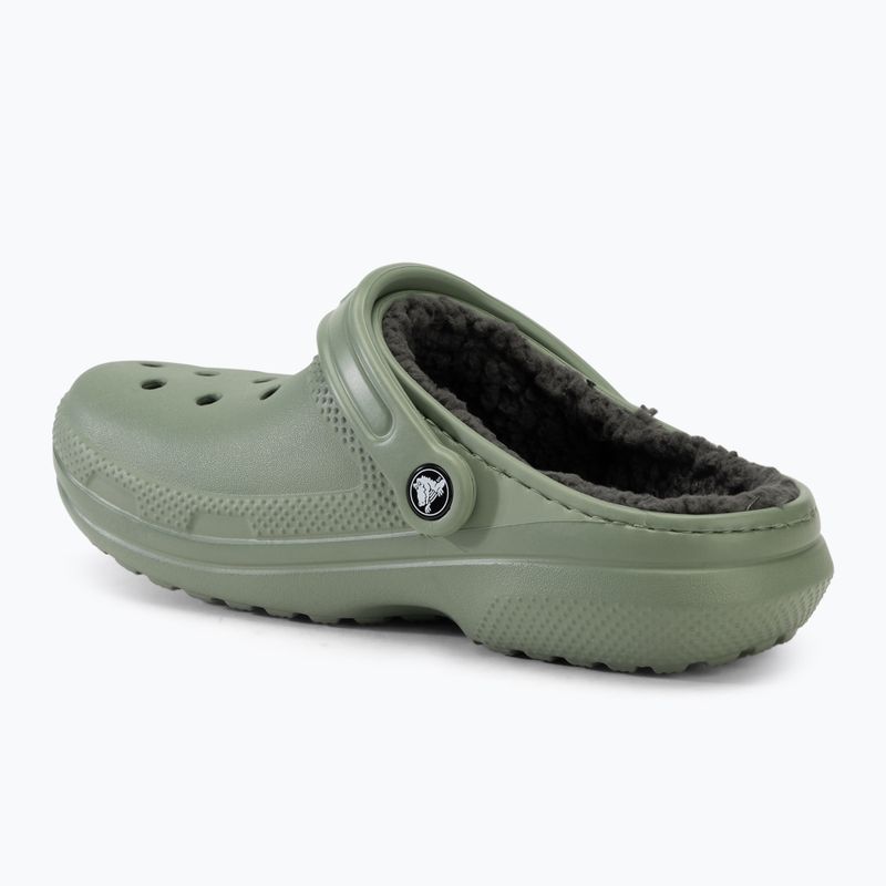 Шльопанці Crocs Classic Lined Clog moss/multi 4