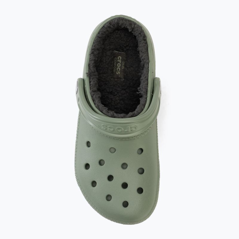 Шльопанці Crocs Classic Lined Clog moss/multi 6