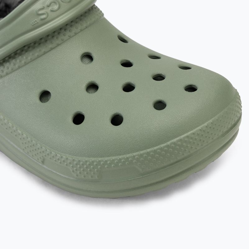 Шльопанці Crocs Classic Lined Clog moss/multi 8