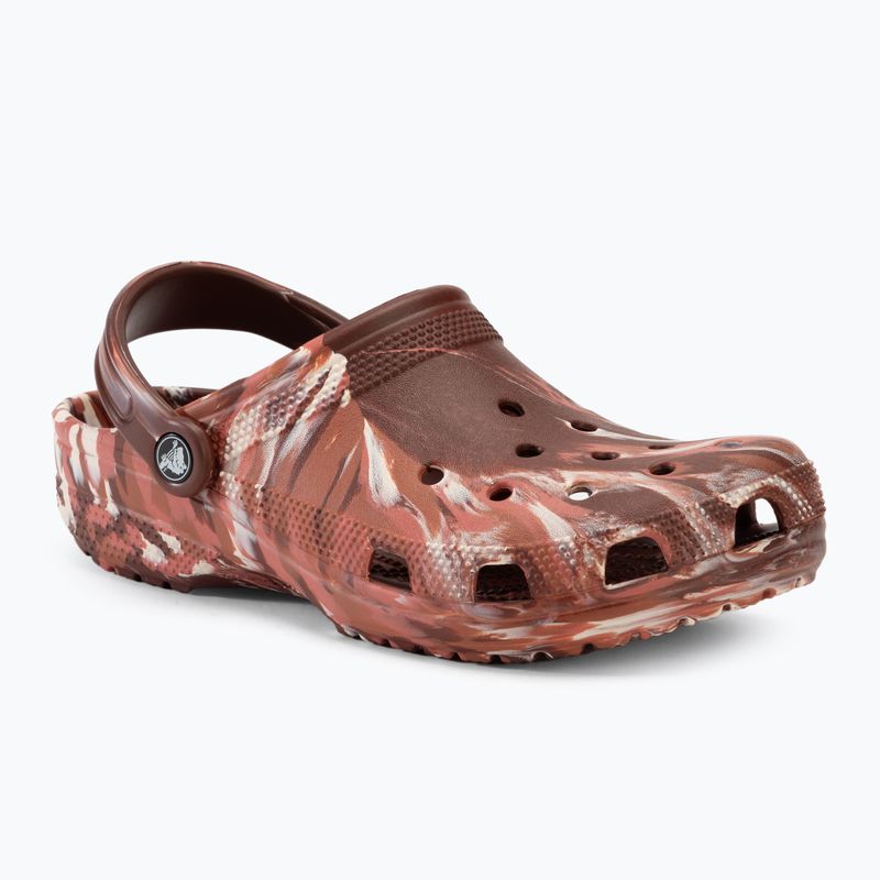 Шльопанці Crocs Classic Marbled Clog dark clay/multi 2