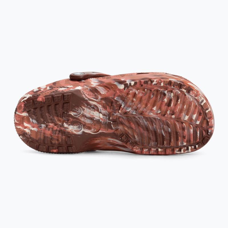 Шльопанці Crocs Classic Marbled Clog dark clay/multi 5