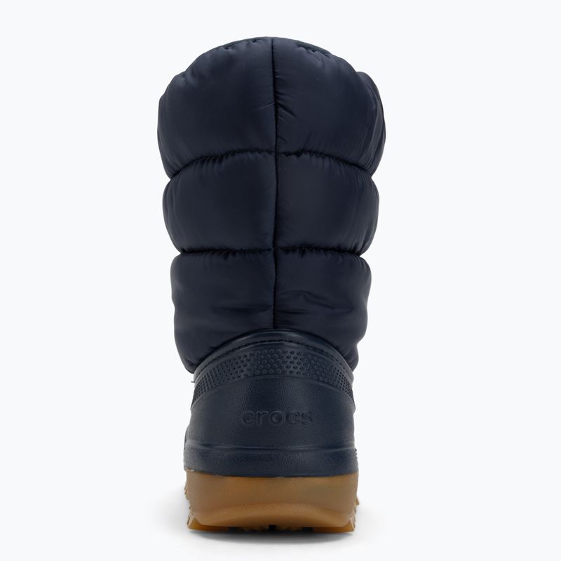 Черевикі зимові підліткові Crocs Classic Neo Puff navy gum 6