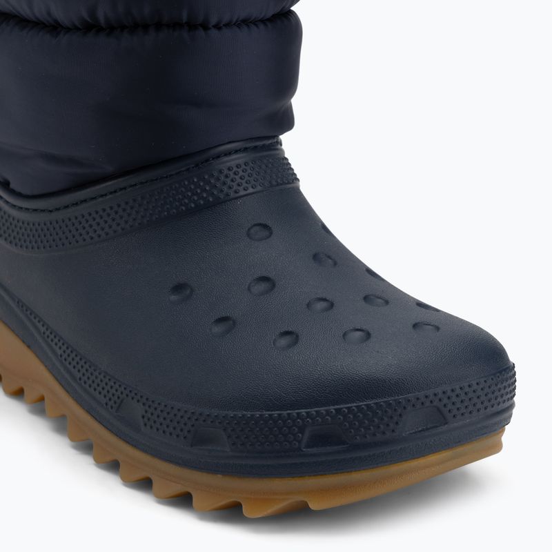 Юніорські зимові чоботи Crocs Classic Neo Puff navy gum 7