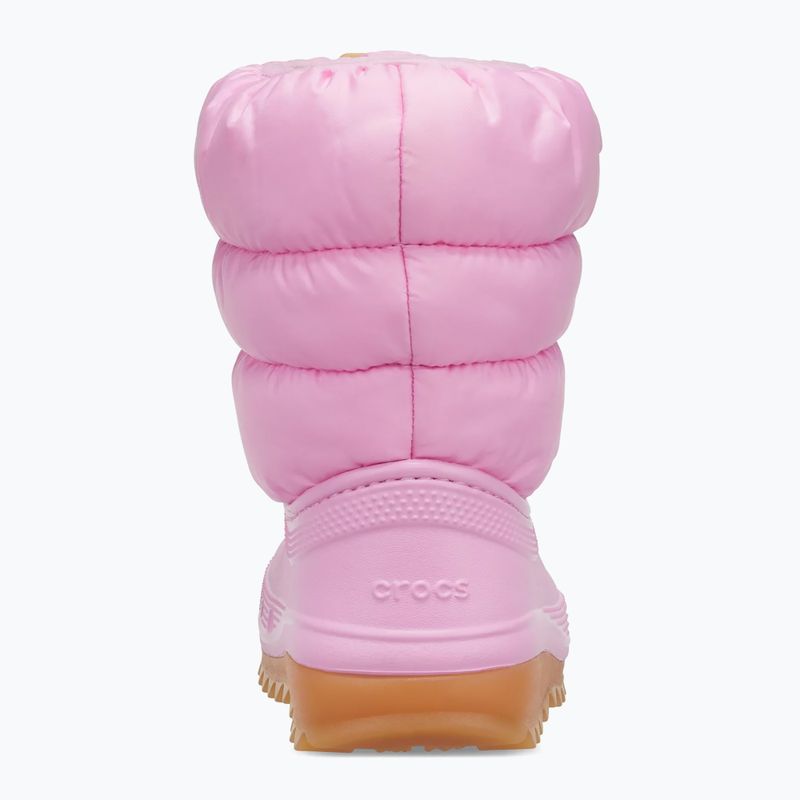 Дитячі зимові черевики Crocs Classic Neo Puff pink tweed/gum 11