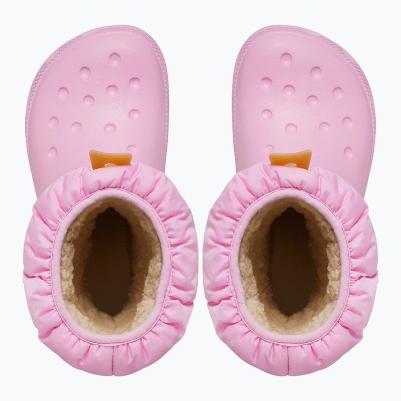 Дитячі зимові черевики Crocs Classic Neo Puff pink tweed/gum 12