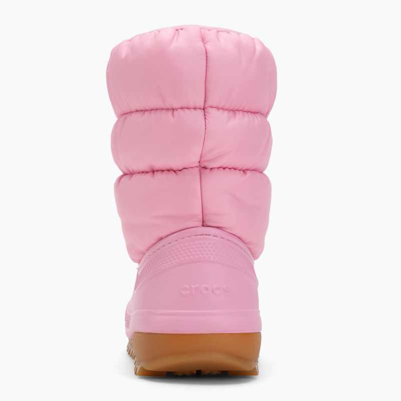 Дитячі зимові черевики Crocs Classic Neo Puff pink tweed/gum 6