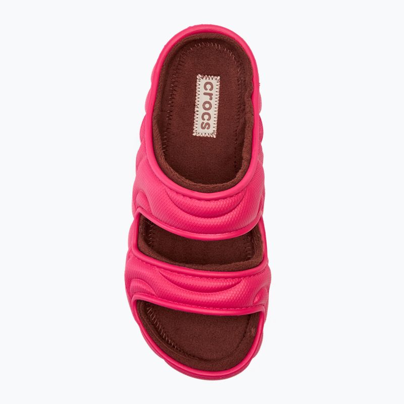 Шльопанці Crocs Classic Cozzzy Overpuff Sandal dragonfruit 5