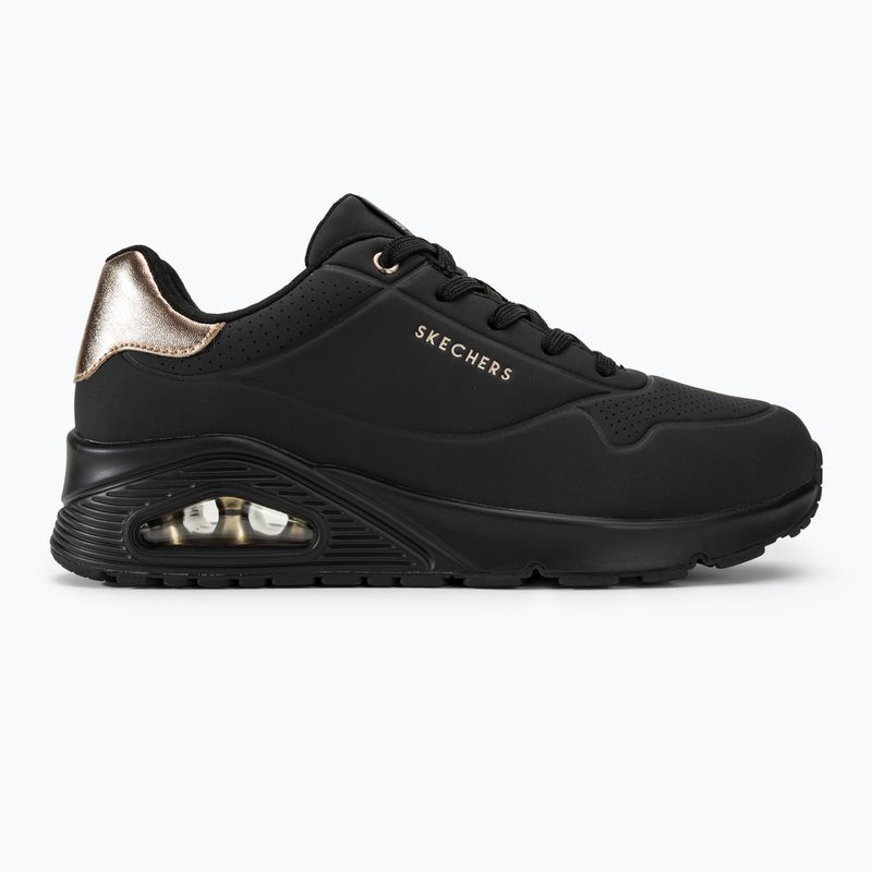 Кросівки жіночі SKECHERS Uno Golden Air black/black/metalic 2