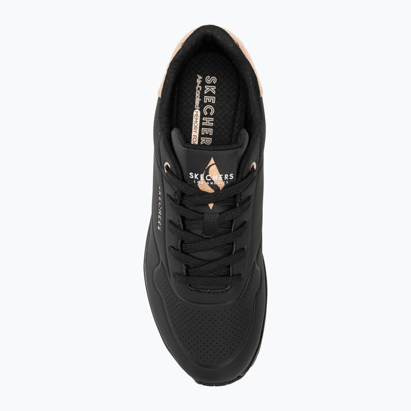 Кросівки жіночі SKECHERS Uno Golden Air black/black/metalic 5