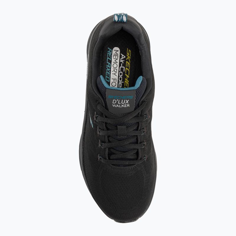 Кросівки чоловічі SKECHERS D'Lux Walker Get Oasis black/teal 6