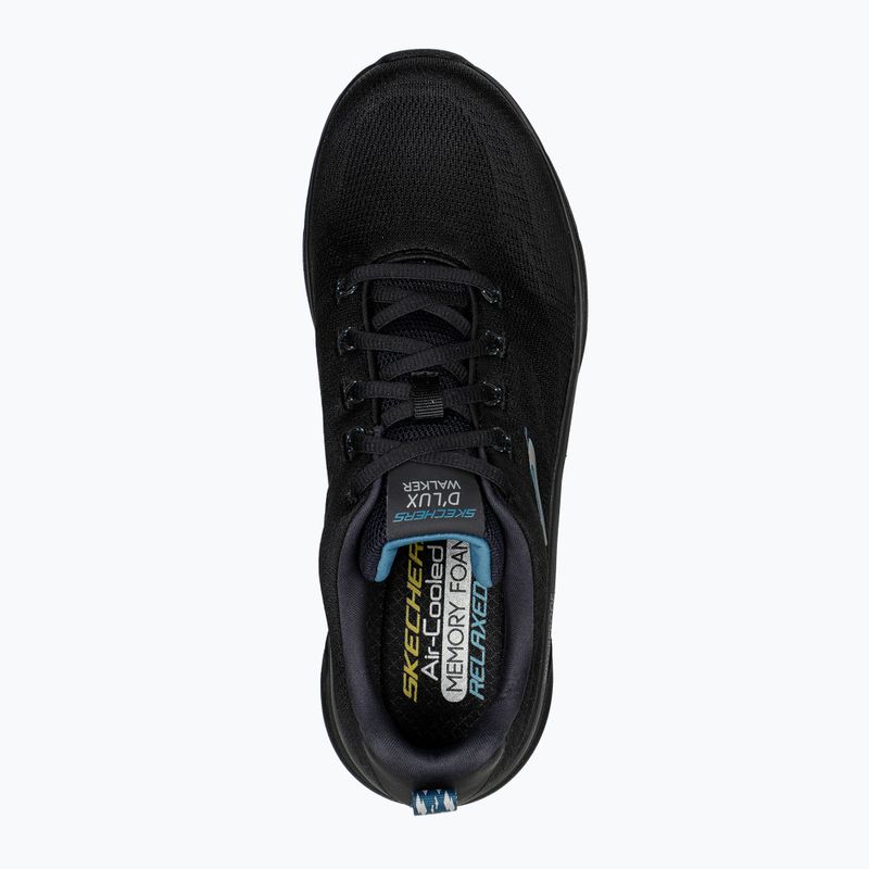 Кросівки чоловічі SKECHERS D'Lux Walker Get Oasis black/teal 9