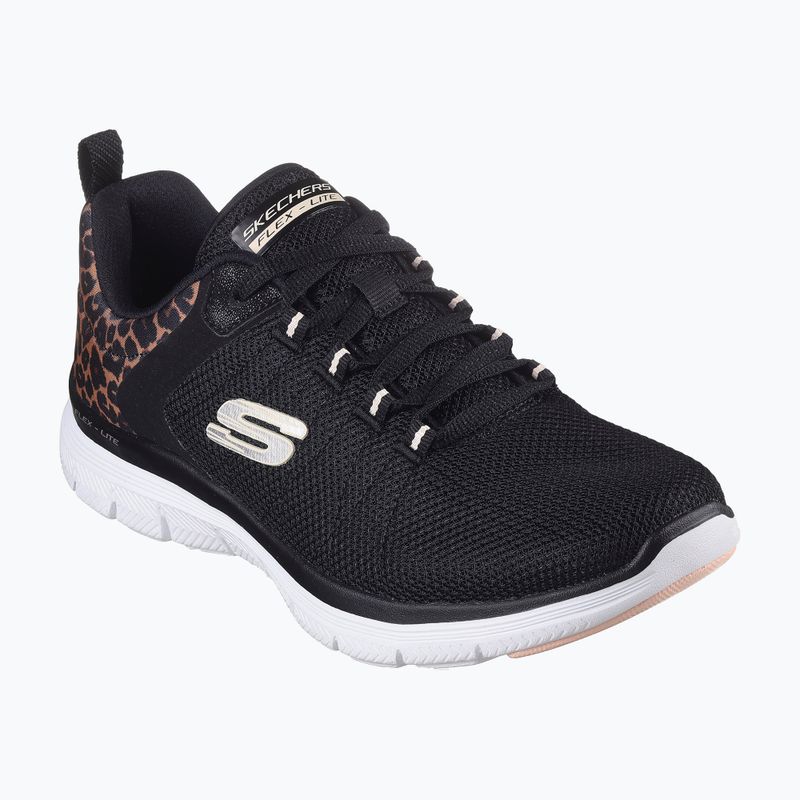 Кросівки жіночі SKECHERS Flex Appeal 4.0 Wild Ballad black/leopard 2