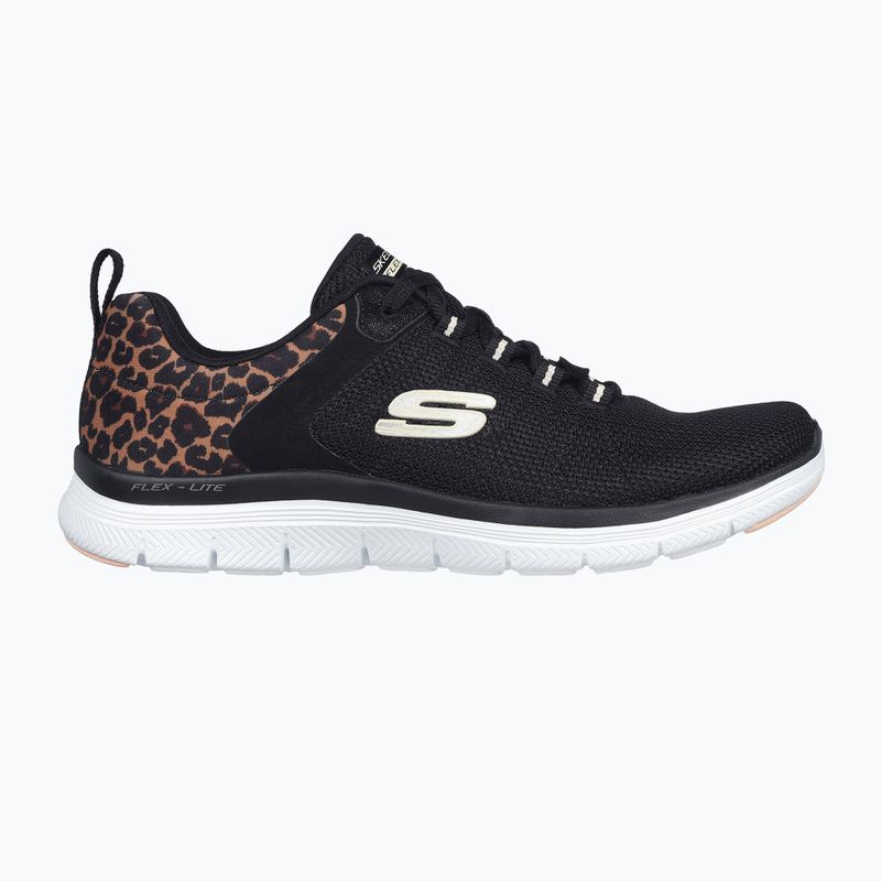 Кросівки жіночі SKECHERS Flex Appeal 4.0 Wild Ballad black/leopard