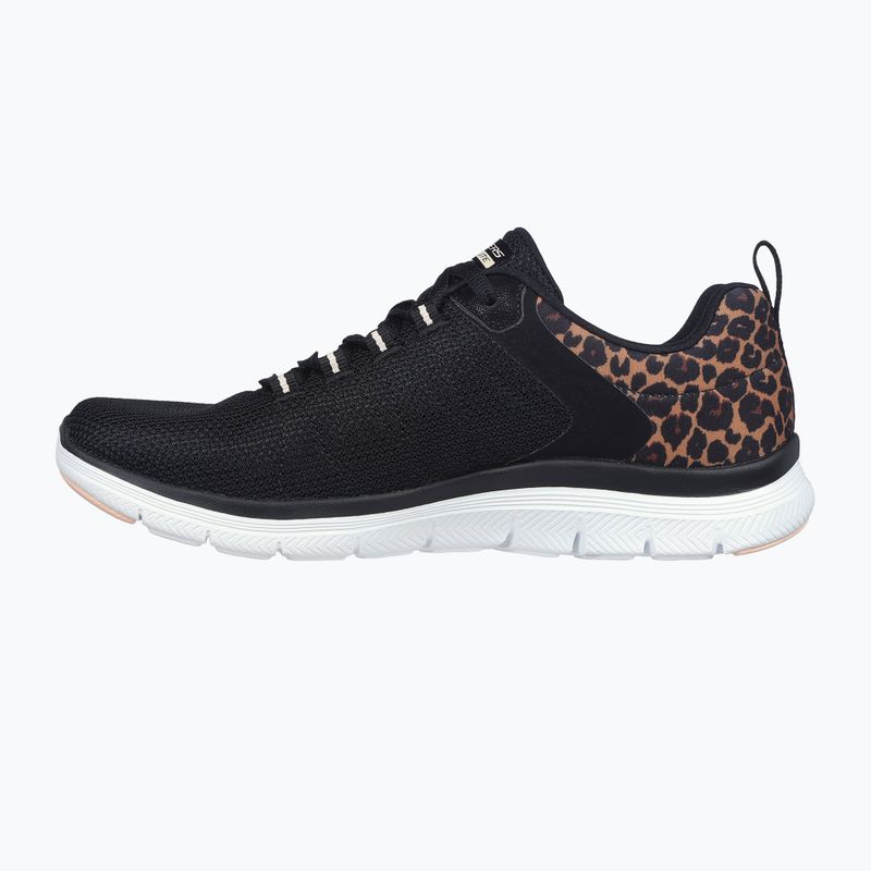 Кросівки жіночі SKECHERS Flex Appeal 4.0 Wild Ballad black/leopard 3