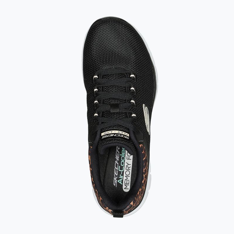 Кросівки жіночі SKECHERS Flex Appeal 4.0 Wild Ballad black/leopard 5
