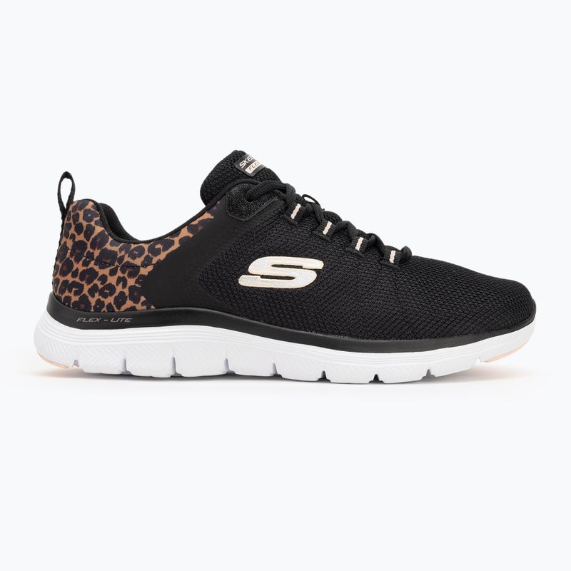 Кросівки жіночі SKECHERS Flex Appeal 4.0 Wild Ballad black/leopard 2