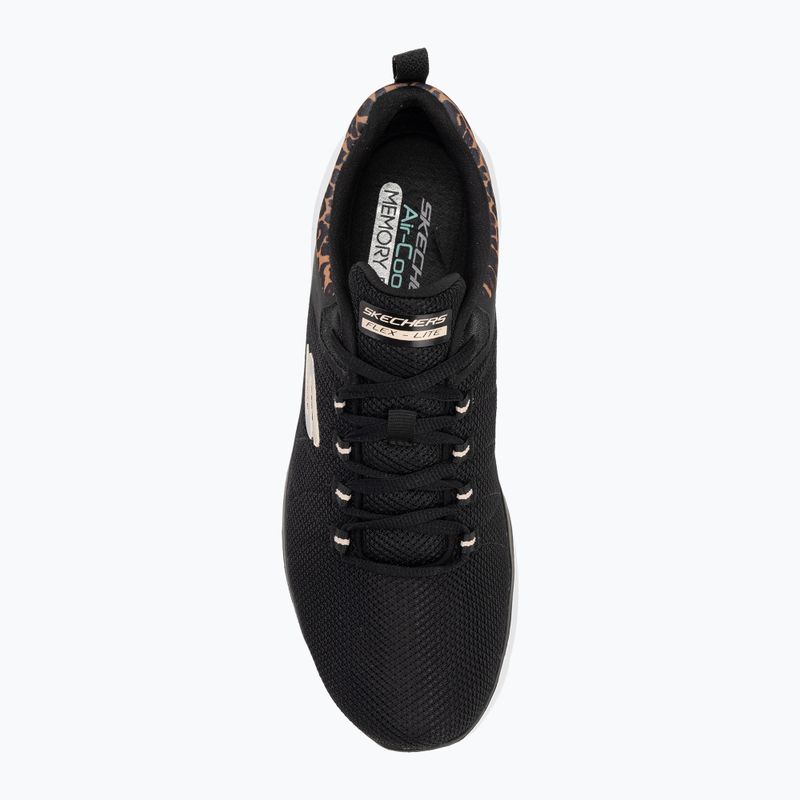 Кросівки жіночі SKECHERS Flex Appeal 4.0 Wild Ballad black/leopard 5