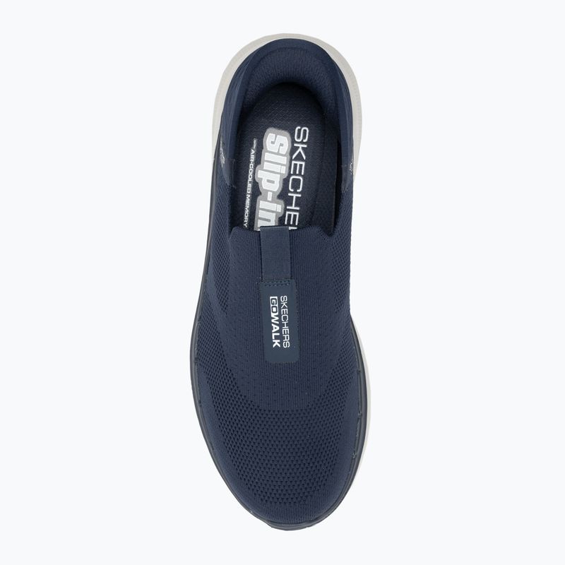 Кросівки чоловічі SKECHERS Slip-ins Go Walk 6 Easy On navy/white 5