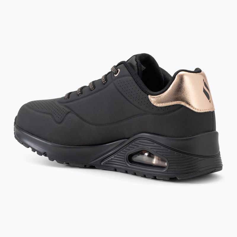 Кросівки жіночі SKECHERS Uno Shimmer Away black/gold 3