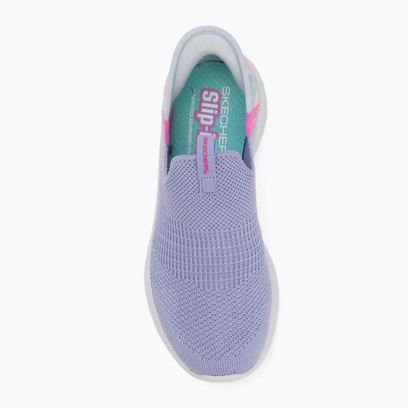 Кросівки дитячі SKECHERS Slip-Ins Ultra Flex 3.0 lavender/multi 5