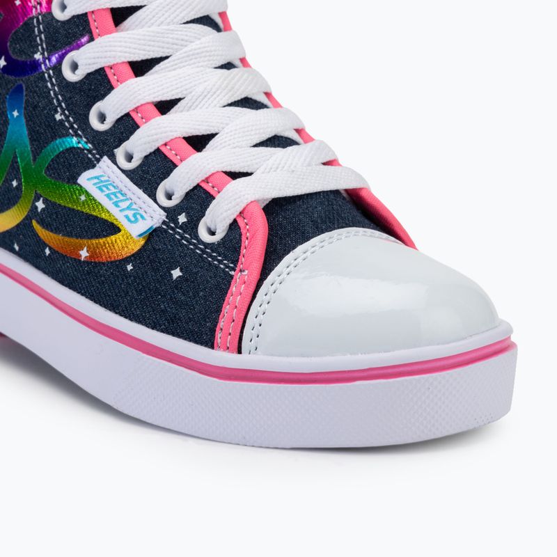 Роликові кросівки дитячі Heelys Veloz denim/rainbow 8