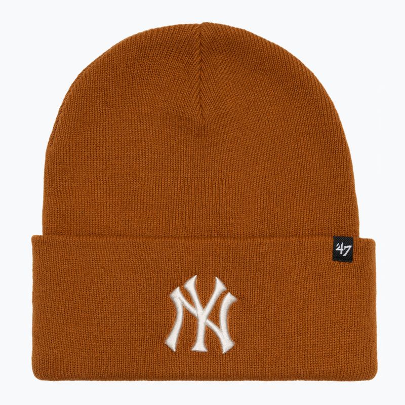 Шапка зимова 47 Brand MLB New York Yankees Haymaker burnt orange
