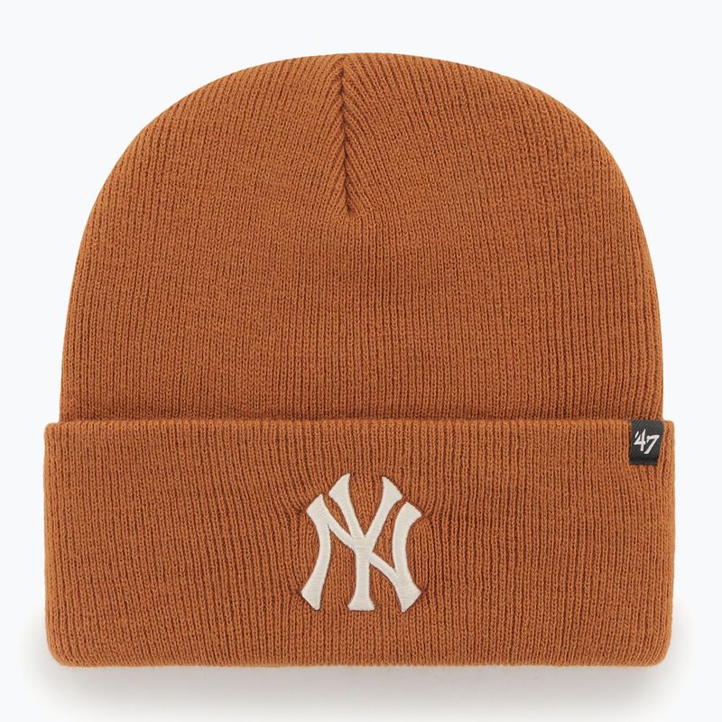 Шапка зимова 47 Brand MLB New York Yankees Haymaker burnt orange