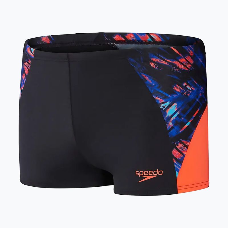 Чоловічі плавальні шорти Speedo ECO END+ Splice чорні/помаранчеві 6