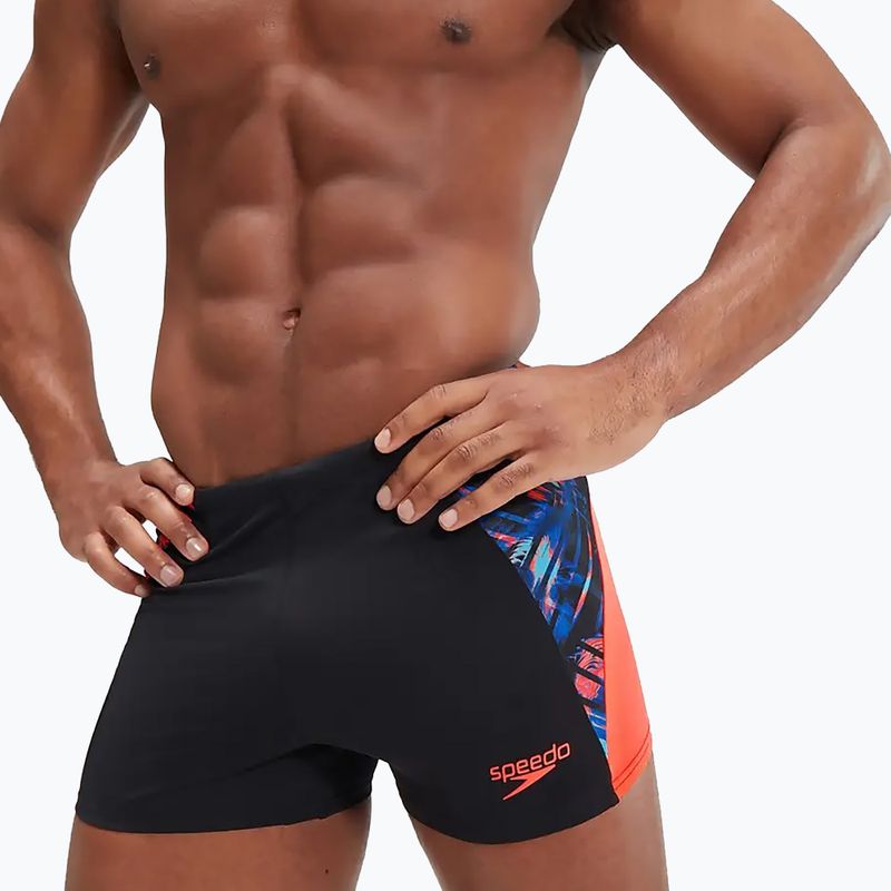 Чоловічі плавальні шорти Speedo ECO END+ Splice чорні/помаранчеві 9