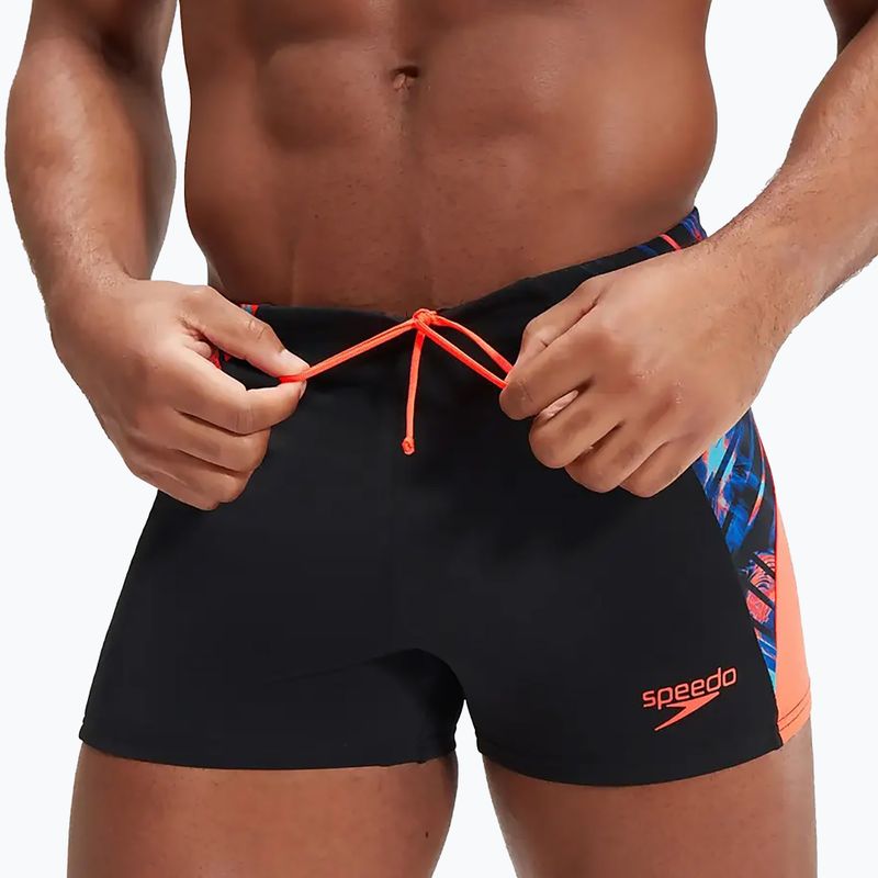 Чоловічі плавальні шорти Speedo ECO END+ Splice чорні/помаранчеві 10