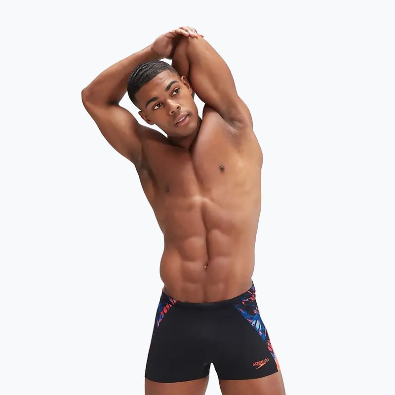 Чоловічі плавальні шорти Speedo ECO END+ Splice чорні/помаранчеві 12