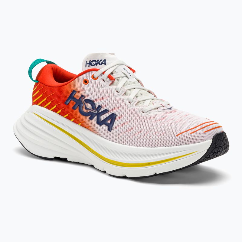 Чоловічі бігові кросівки HOKA Bondi X blanc de blanc/flame