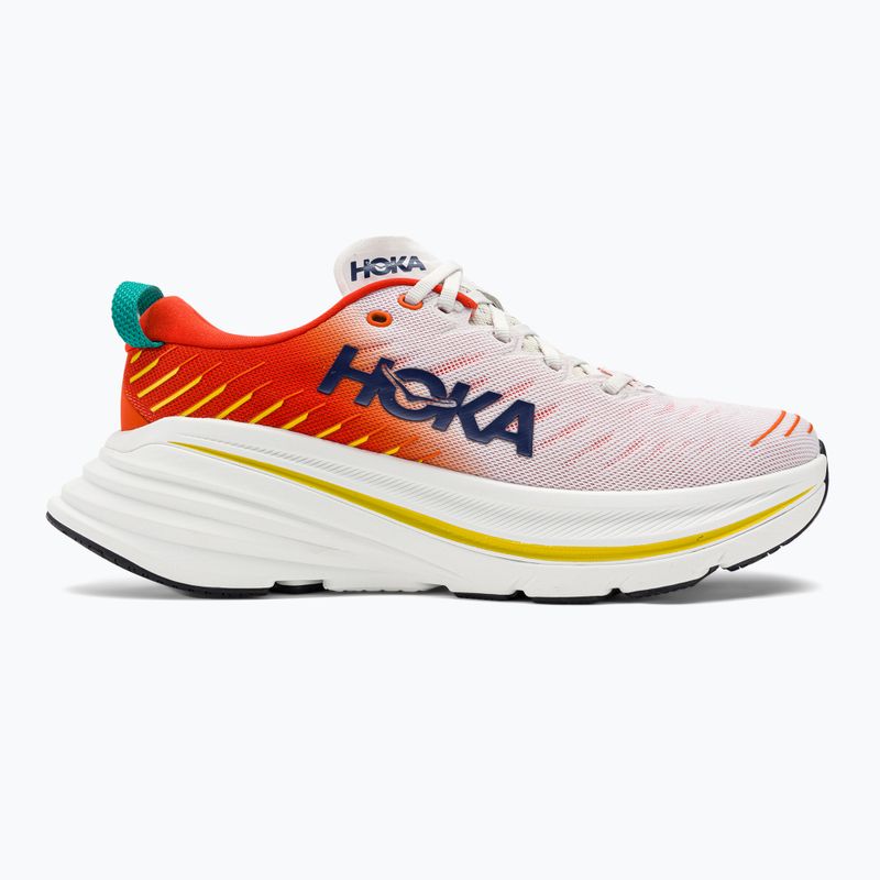 Чоловічі бігові кросівки HOKA Bondi X blanc de blanc/flame 2