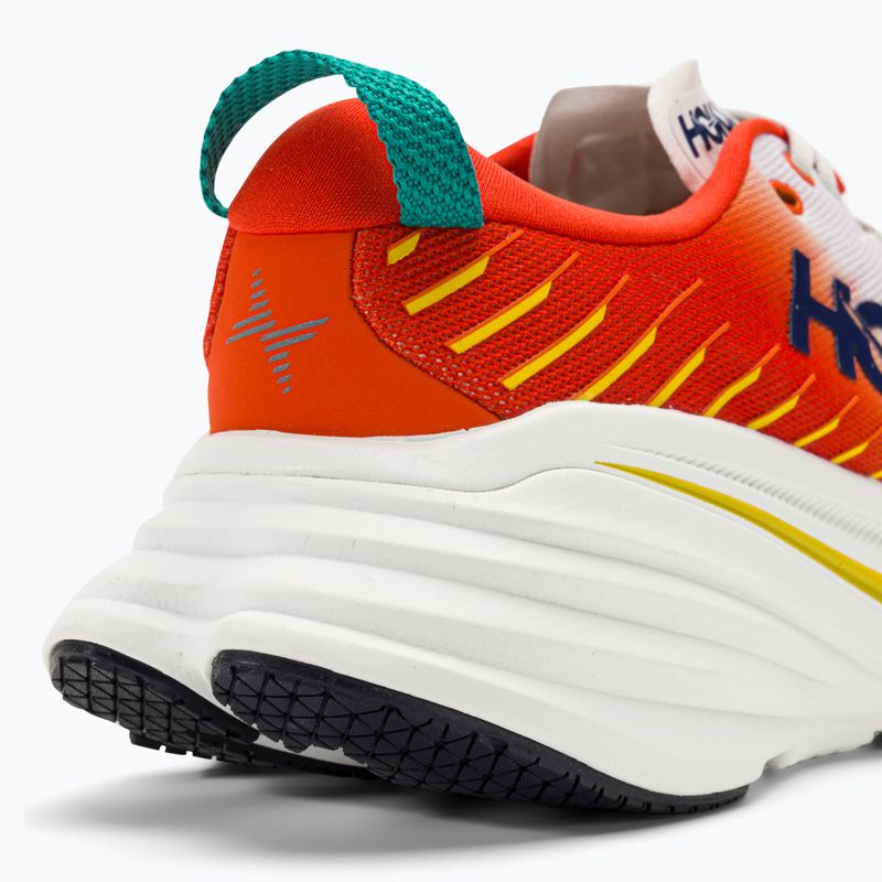 Чоловічі бігові кросівки HOKA Bondi X blanc de blanc/flame 10