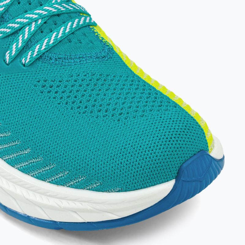 Кросівки для бігу жіночі HOKA Carbon X 3 блакитно-жовті 1123193-CEPR 9