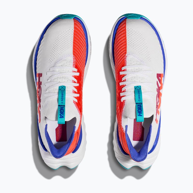 Кросівки для бігу чоловічі HOKA Carbon X 3 white/flame 11