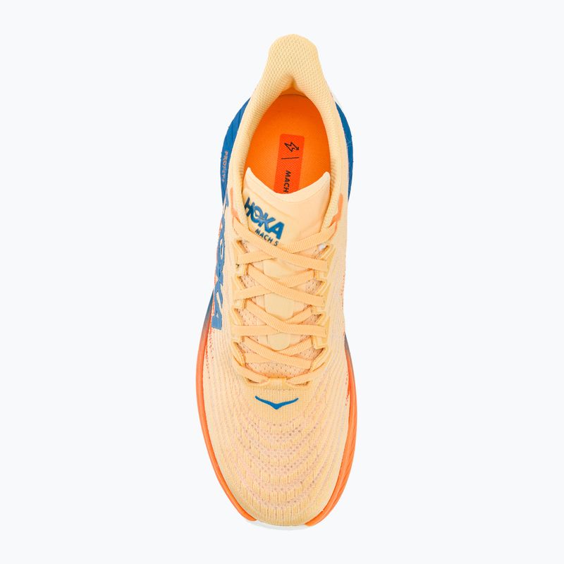 Черевики для бігу чоловічі HOKA Mach 5 impala/vibrant orange 6