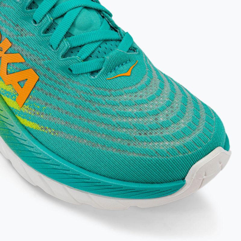 Кросівки для бігу жіночі HOKA Mach 5 блакитно-жовті 1127894-CEPR 7