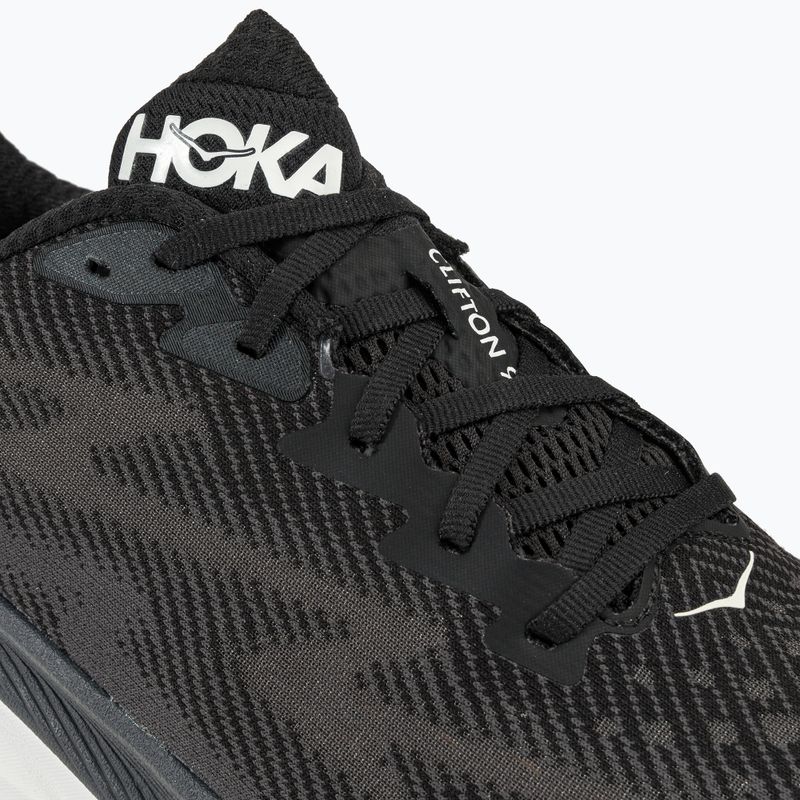 Кросівки для бігу чоловічі HOKA Clifton 9 чорні 1127895-BWHT 8