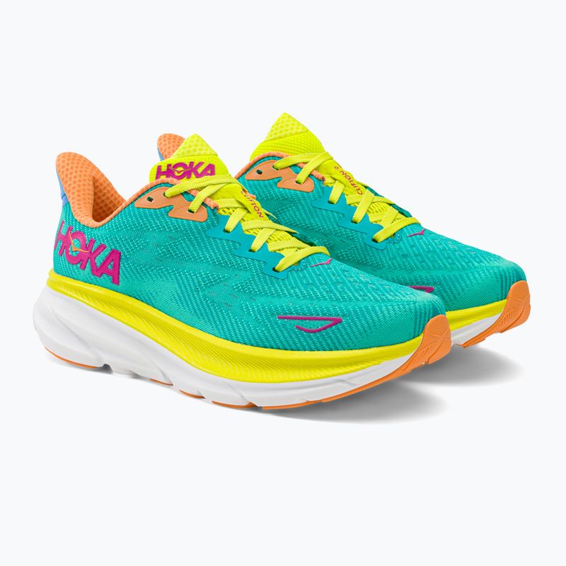 Кросівки для бігу чоловічі HOKA Clifton 9 зелені 1127895-CEPR 4