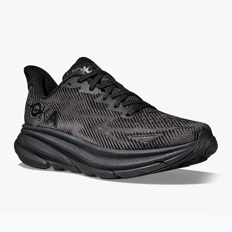 Кросівки для бігу жіночі HOKA Clifton 9 black/black 8