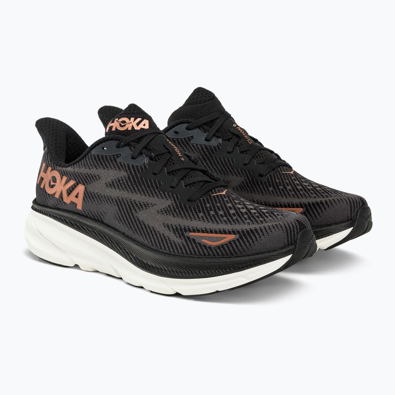 Кросівки для бігу жіночі HOKA Clifton 9 чорні 1127896-BCPPR 3